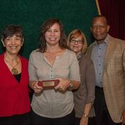 Trisha Ladd (center-left) Crittenton Volunteer Award Reciepient.